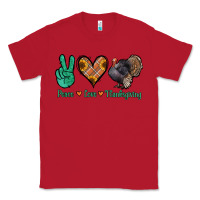 Red peace love thanksgiving Classic Tee - Jasminsmagicworld