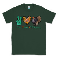 Sports Green peace love thanksgiving Classic Tee - Jasminsmagicworld
