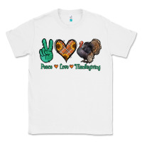 White peace love thanksgiving Classic Tee - Jasminsmagicworld