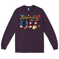 Plum dispatcher life Long Sleeve Tee - MaliasSmallBusiness