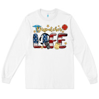 White dispatcher life Long Sleeve Tee - MaliasSmallBusiness