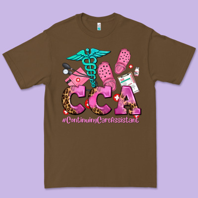 Cca  Continuing Care Assistant With Crocs Premium Tee Designed By Adodesignshop