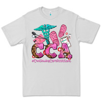 Dove Grey cca  continuing care assistant with crocs Premium Tee - AdoDesignShop