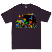Plum mama bear autism Premium Tee - Zillion Design Studio