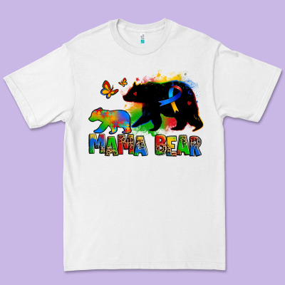 Mama Bear Autism Premium Tee Designed By Zillion Design Studio