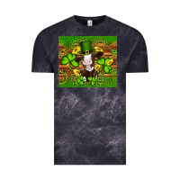 Cloud Black st patricks day cow Vintage Tee - Artiststas