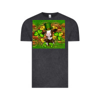 Vintage Black st patricks day cow Vintage Tee - Artiststas