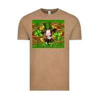 Vintage Coffee st patricks day cow Vintage Tee - Artiststas