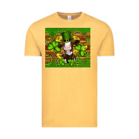 Vintage Mustard st patricks day cow Vintage Tee - Artiststas