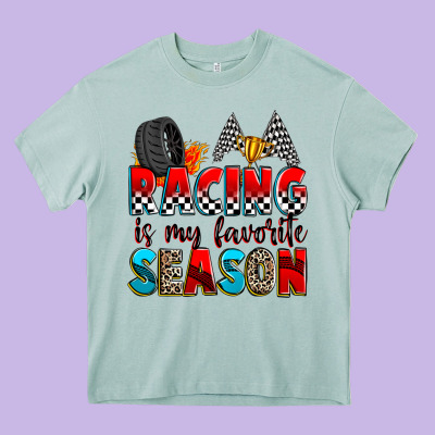 Racing Is My Favorite Season Heavy Core Tee Designed By Zillion Design Studio