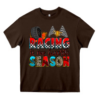 Chocolate Brown racing is my favorite season Heavy Core Tee - Zillion Design Studio