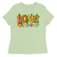 Matcha love summer with pineapple Ladies Tee - texasbilliewilder