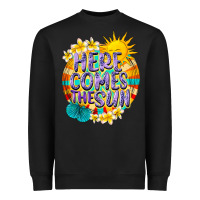 Black Here comes the sun Heavyweight Sweatshirt - NancyCooperArtShop