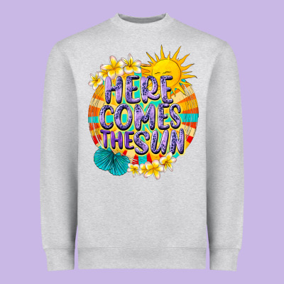 Here Comes The Sun Heavyweight Sweatshirt Designed By Nancycooperartshop