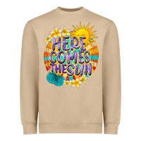 Mushroom Here comes the sun Heavyweight Sweatshirt - NancyCooperArtShop