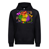 Black mardi gras lips olivia Urban Hoodie - OliviaCreatesArt