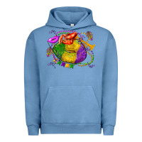 Pigment Pebble Blue mardi gras lips olivia Urban Hoodie - OliviaCreatesArt