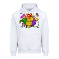 White mardi gras lips olivia Urban Hoodie - OliviaCreatesArt