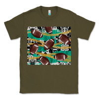 Army Green western football Classic Tee - AdoDesignShop