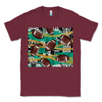 Burgundy western football Classic Tee - AdoDesignShop