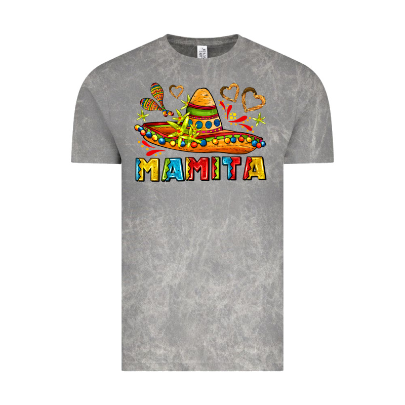 Mamita And Sombrero With Lime Flowers Vintage Tee by AdoDesignShop | Teevron