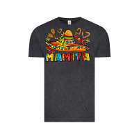 Vintage Black mamita and sombrero with lime flowers Vintage Tee - AdoDesignShop