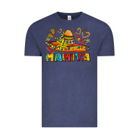 Vintage Denim mamita and sombrero with lime flowers Vintage Tee - AdoDesignShop