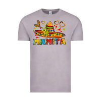 Vintage Zinc mamita and sombrero with lime flowers Vintage Tee - AdoDesignShop