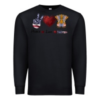 Black Peace Love Veteran Premium Sweatshirt - Bettercallsaul