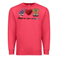 Cardinal Peace Love Veteran Premium Sweatshirt - Bettercallsaul