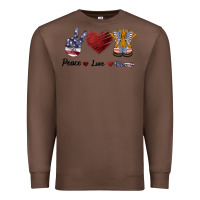 Chestnut Peace Love Veteran Premium Sweatshirt - Bettercallsaul