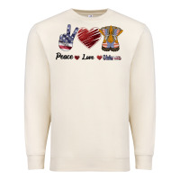 Sandshell Peace Love Veteran Premium Sweatshirt - Bettercallsaul