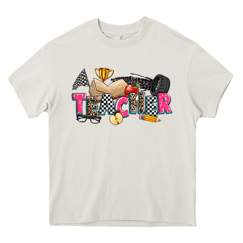 Race Teacher Heavy Core Tee by Zillion Design Studio | Teevron
