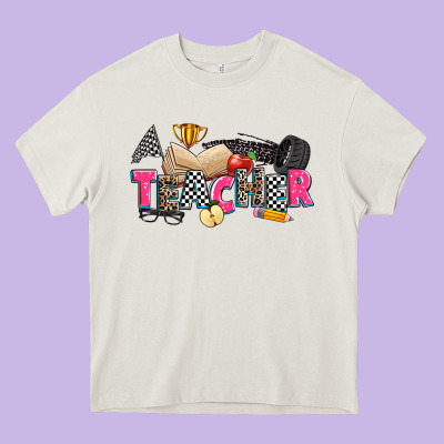 Race Teacher Heavy Core Tee Designed By Zillion Design Studio