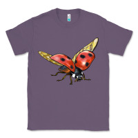 Lavender Ladybug Flying Classic Tee - LillyAllenDesigns