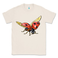 Natural Ladybug Flying Classic Tee - LillyAllenDesigns