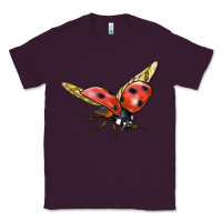 Plum Ladybug Flying Classic Tee - LillyAllenDesigns