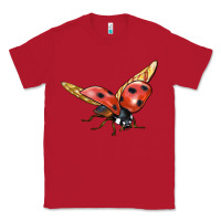 Red Ladybug Flying Classic Tee - LillyAllenDesigns