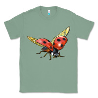 Sage Ladybug Flying Classic Tee - LillyAllenDesigns