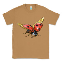 Toasted Coconut Ladybug Flying Classic Tee - LillyAllenDesigns