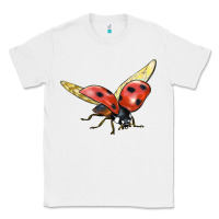 White Ladybug Flying Classic Tee - LillyAllenDesigns