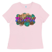 Bubblegum Pink howdy Ladies Tee - Zillion Design Studio