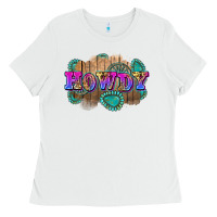 White howdy Ladies Tee - Zillion Design Studio