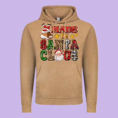 Made In Santa Claus Ado Vintage Hoodie Designed By Adodesignshop
