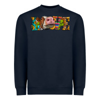 Navy Western Love Simmental Cow Heavyweight Sweatshirt - LillyAllenDesigns