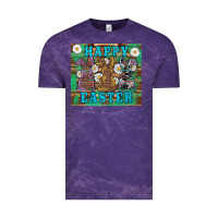 Cloud Purple easter happy easter western bunnies daisies Vintage Tee - Artiststas