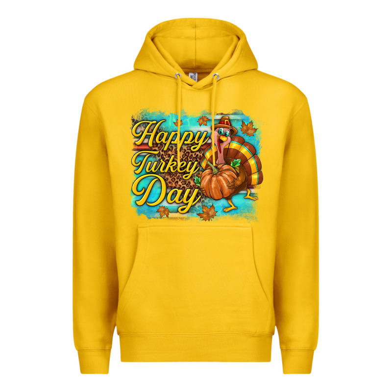 Happy Turkey Day Premium Hoodie by texasbilliewilder | Teevron