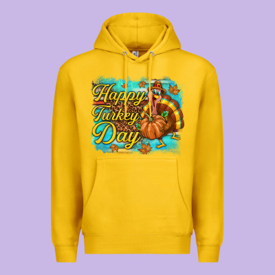 Happy Turkey Day Premium Hoodie Designed By Texasbilliewilder