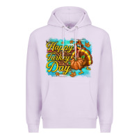 Lilac Happy Turkey Day Premium Hoodie - texasbilliewilder