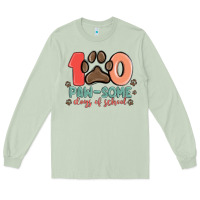 Matcha 100 pawsome days of school Long Sleeve Tee - MaliasSmallBusiness